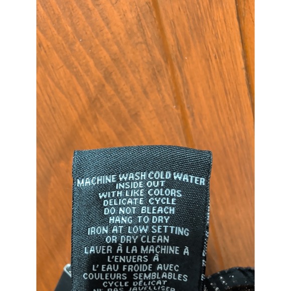 Jules & Leopold Pull On Slim Leg Ankle Length Pant Tie Front  Gold Shimmer Black - Picture 7 of 8